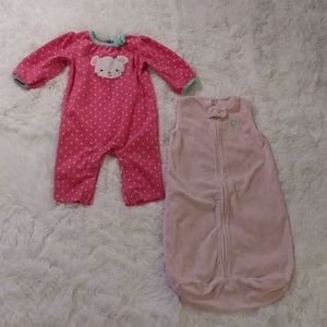 Carter's sleeper & sleep sack Bundle 3 - 6 Months